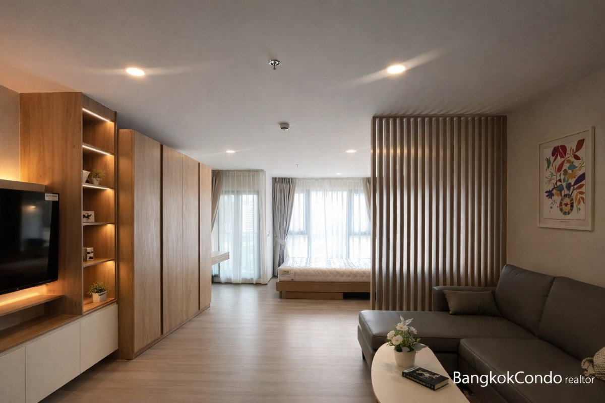 1-Bedroom Condo for Rent at Aspire Sukhumvit – Rama 4 (31 sqm) — Phra Khanong BTS