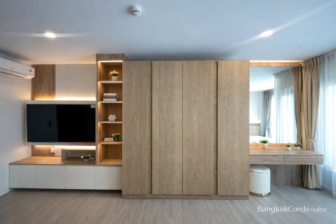 1-Bedroom Condo for Rent at Aspire Sukhumvit – Rama 4 (31 sqm) — Phra Khanong BTS