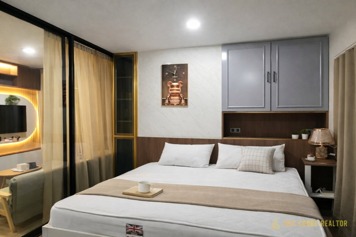 1-Bedroom Condo for Rent at Ivy Ratchada (29 sqm) — Ratchadaphisek MRT