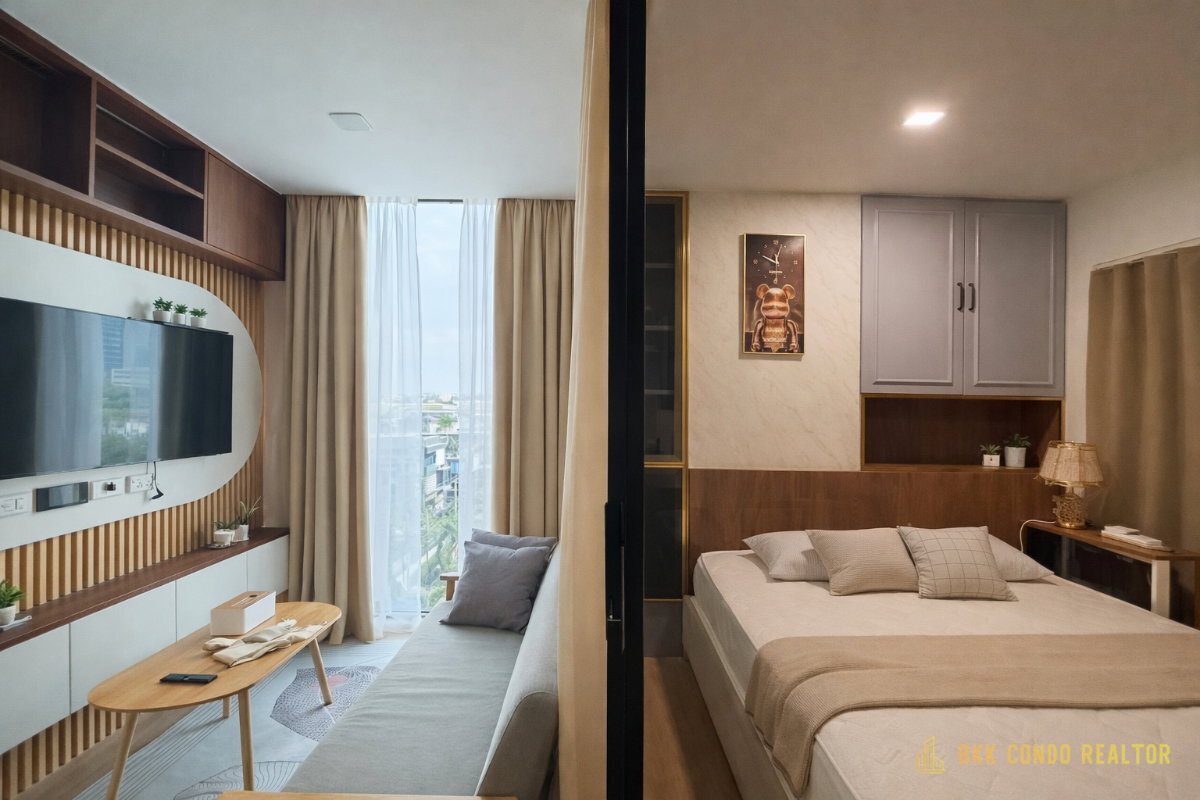a10846-03 1-Bedroom Condo for Rent at Ivy Ratchada (29 sqm) — Ratchadaphisek MRT