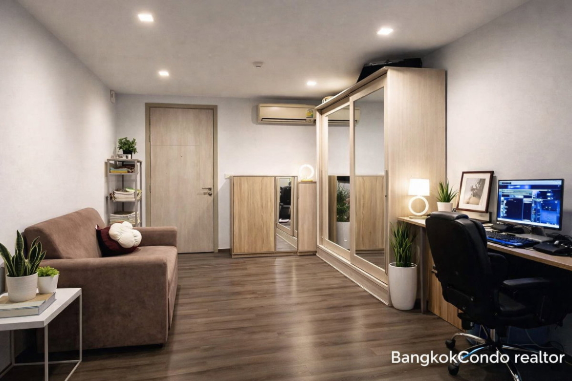 1-Bedroom Condo for Rent at Sari by Sansiri (35 sqm) — Bang Chak BTS