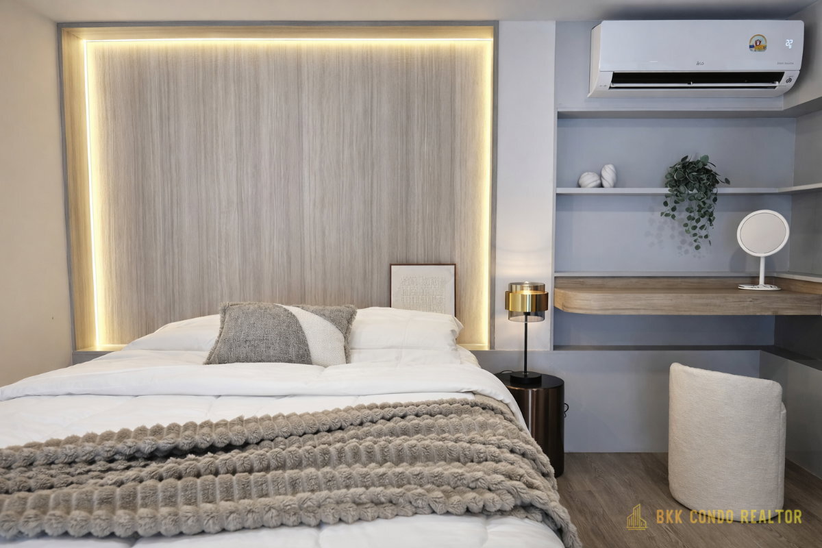 Duplex 1-Bedroom Condo for Rent at Knights Bridge Space Sukhumvit – Rama 4 (35 sqm) — Phra Khanong BTS