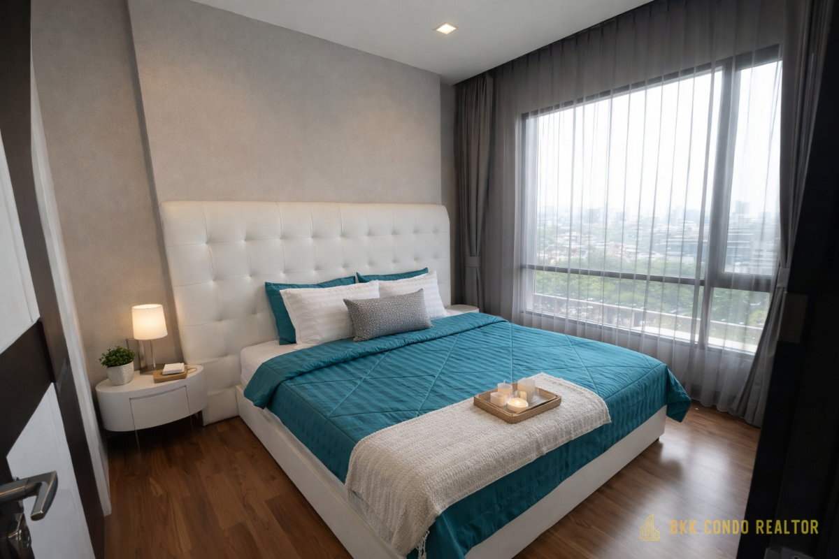 1-Bedroom Condo for Rent at Ivy Ampio (44 sqm) — Rama 9 MRT