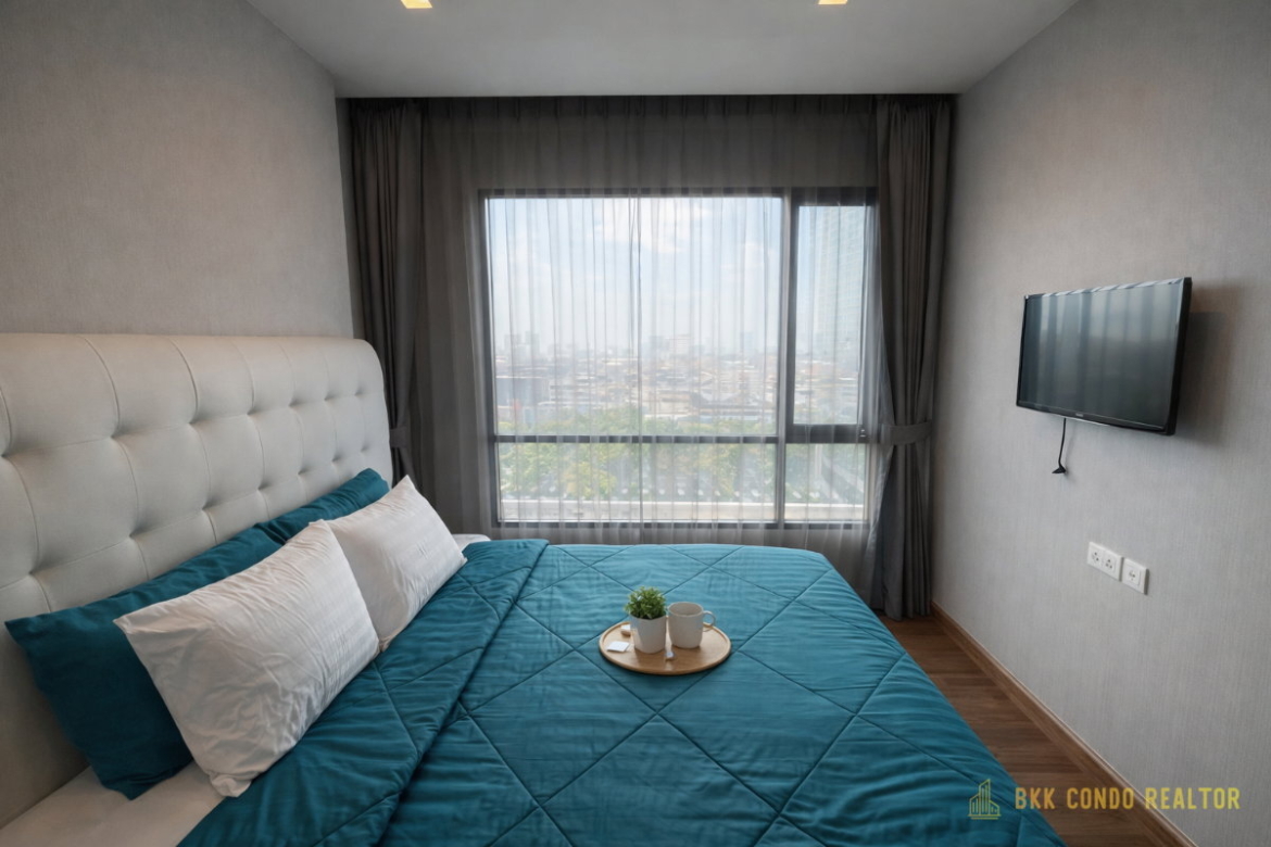 1-Bedroom Condo for Rent at Ivy Ampio (44 sqm) — Rama 9 MRT