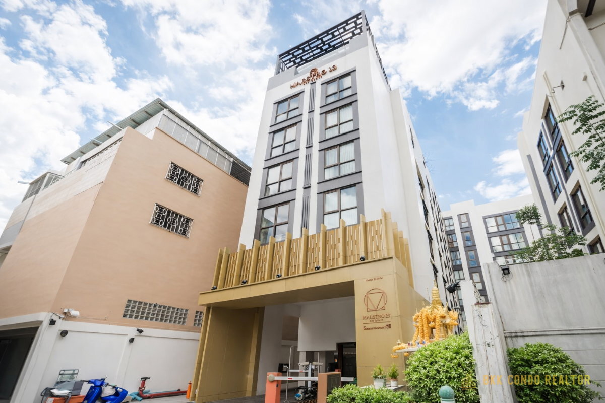 1-Bedroom Condo for Rent at Maestro 12 Ratchathewi (30 sqm) — Ratchathewi BTS