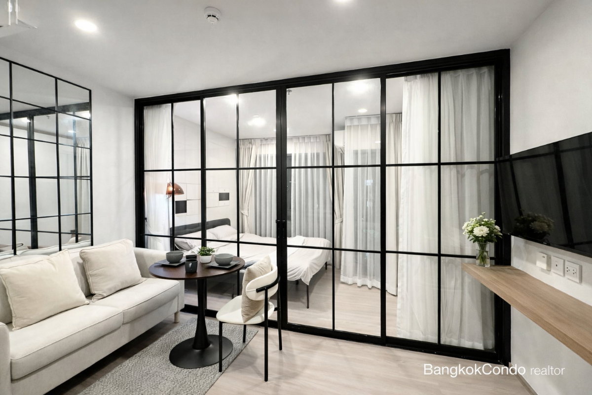 Studio Condo for Rent at Aspire Sukhumvit – Rama 4 (25 sqm) — Phra Khanong BTS