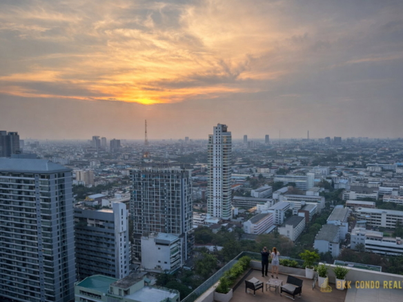 1-Bedroom Condo for Rent at Park Origin Phayathai (30 sqm) — Phaya Thai BTS