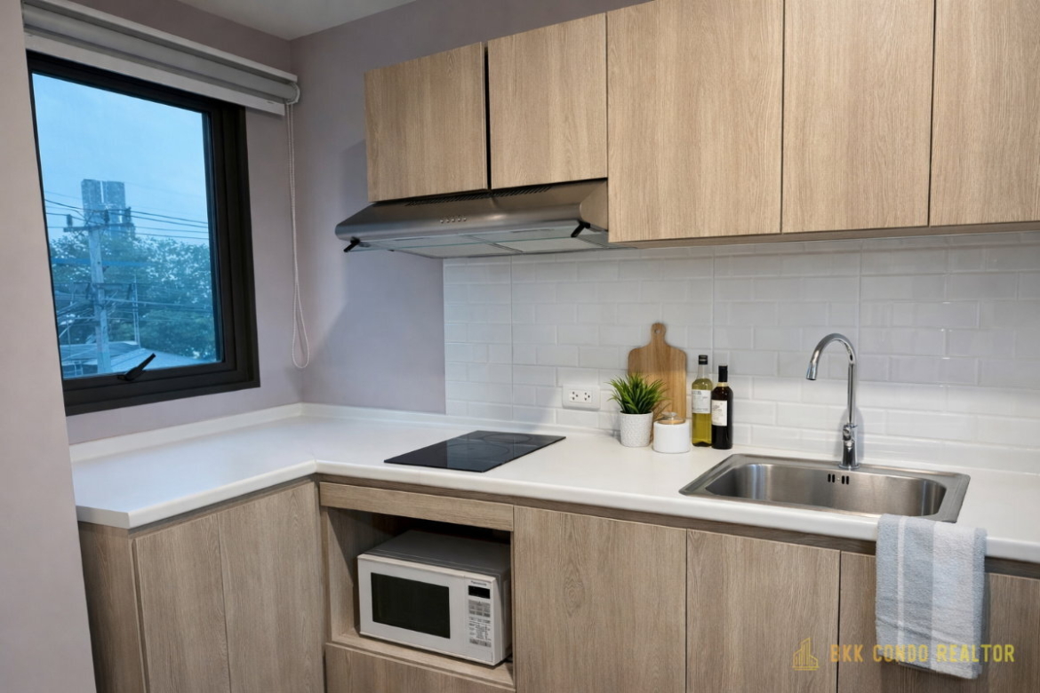 2-Bedroom Condo for Rent at The Excel Hideaway Sukhumvit 50 (48 sqm) — On Nut BTS