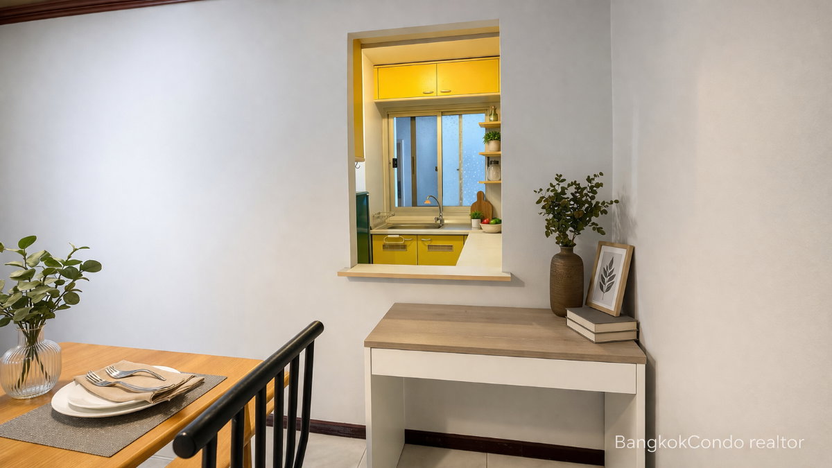 1-Bedroom Condo for Rent at Tridhos Smart Living Si Ayuthaya (57 sqm) — Phaya Thai BTS