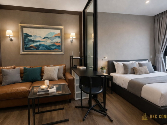 Studio Condo for Rent at The Base Park East Sukhumvit 77 (26 sqm) — On Nut BTS