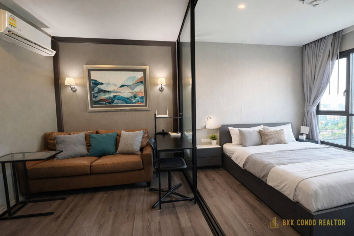 Studio Condo for Rent at The Base Park East Sukhumvit 77 (26 sqm) — On Nut BTS