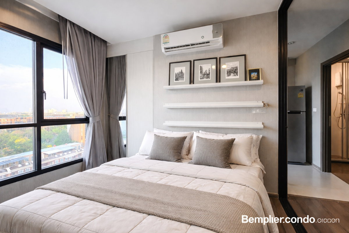 a11032-03 Studio Condo for Rent at The Base Park East Sukhumvit 77 (26 sqm) — On Nut BTS