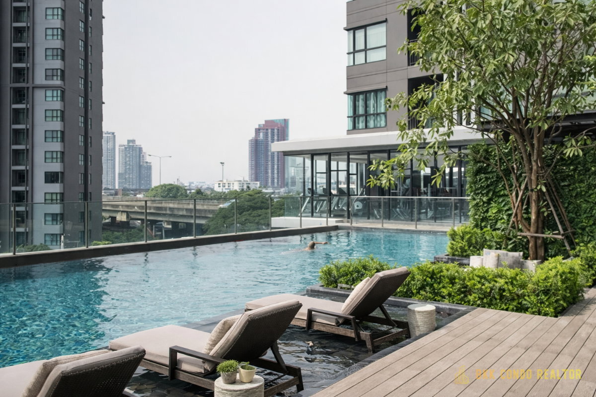 a11032-07 Studio Condo for Rent at The Base Park East Sukhumvit 77 (26 sqm) — On Nut BTS