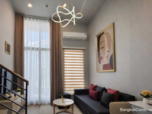 Duplex 1-Bedroom Condo for Rent at Culture Chula (36 sqm) — Siam BTS
