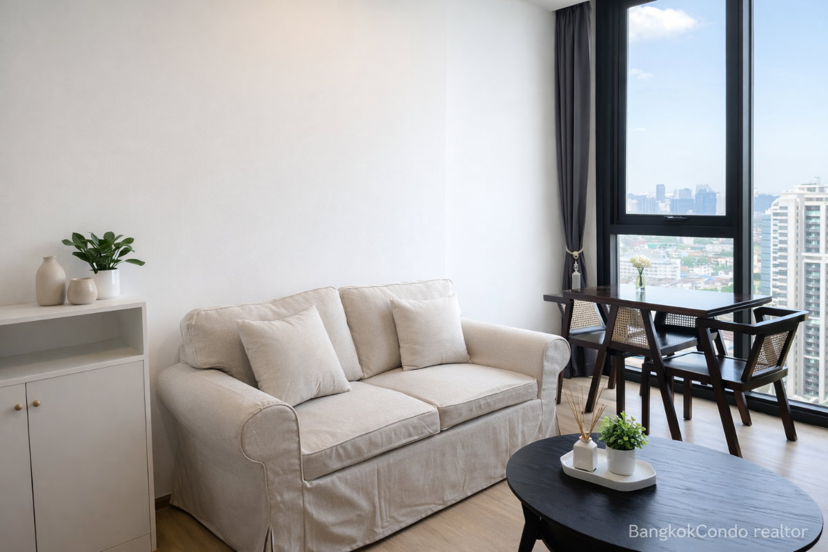 a11073-05 1-Bedroom Condo for Rent at THE LINE Phahon – Pradipat (34 sqm) — Saphan Khwai BTS