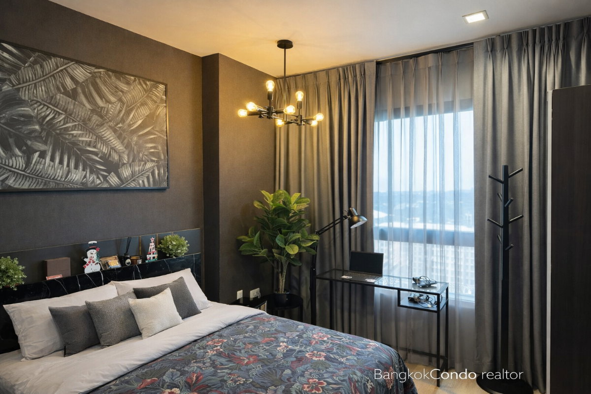 1-Bedroom Condo for Rent at IDEO New Rama 9 (32 sqm) — Rama 9 MRT