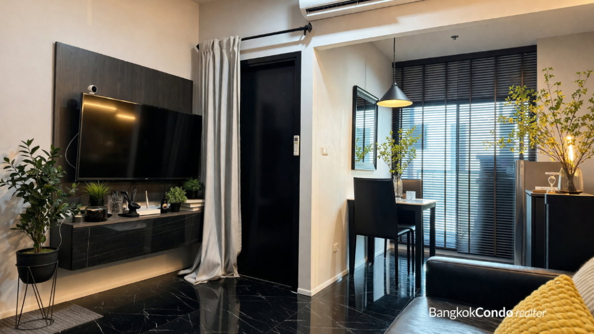 1-Bedroom Condo for Rent at IDEO New Rama 9 (32 sqm) — Rama 9 MRT