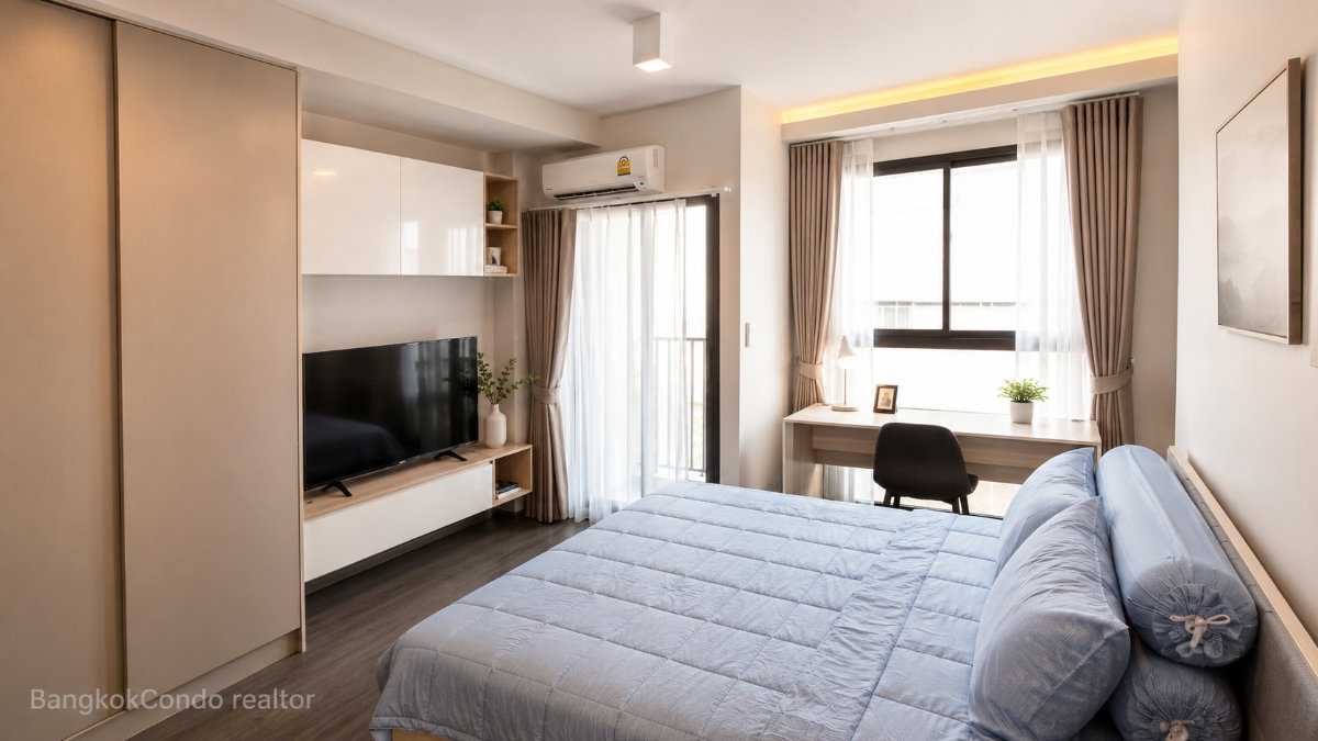 1-Bedroom Condo for Rent at IDEO Sukhumvit 93 (27 sqm) — Bang Chak BTS