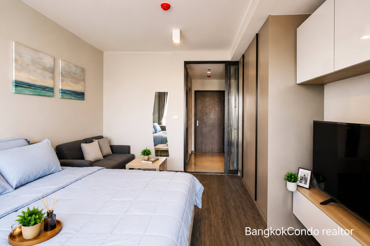 1-Bedroom Condo for Rent at IDEO Sukhumvit 93 (27 sqm) — Bang Chak BTS