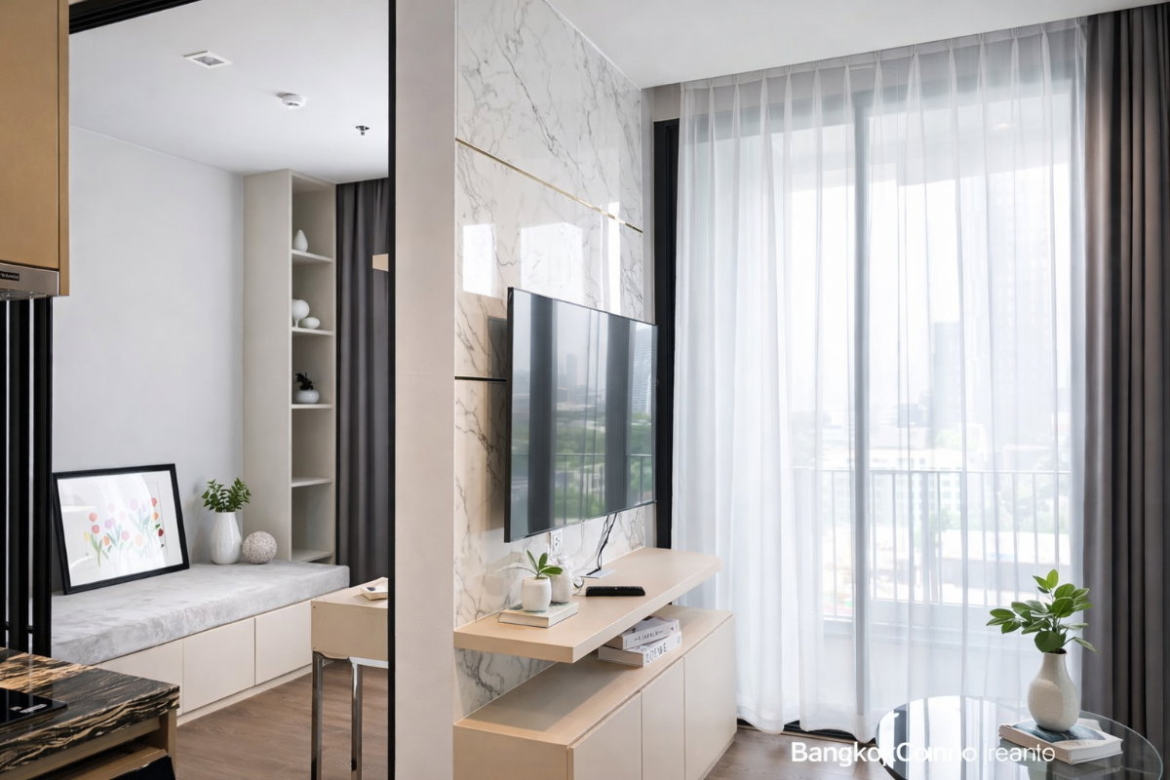 1-Bedroom Plus Condo for Rent at IDEO Q Sukhumvit 36 (46.48 sqm) — Thong Lo BTS