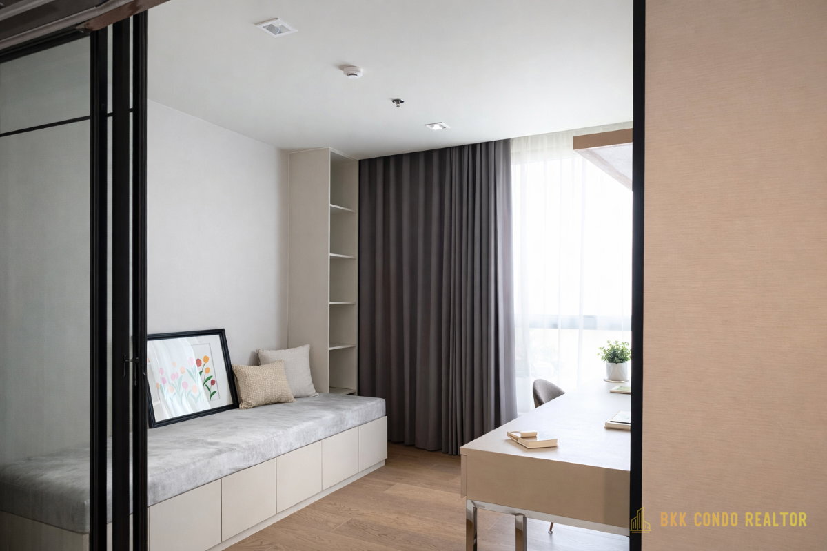 1-Bedroom Plus Condo for Rent at IDEO Q Sukhumvit 36 (46.48 sqm) — Thong Lo BTS