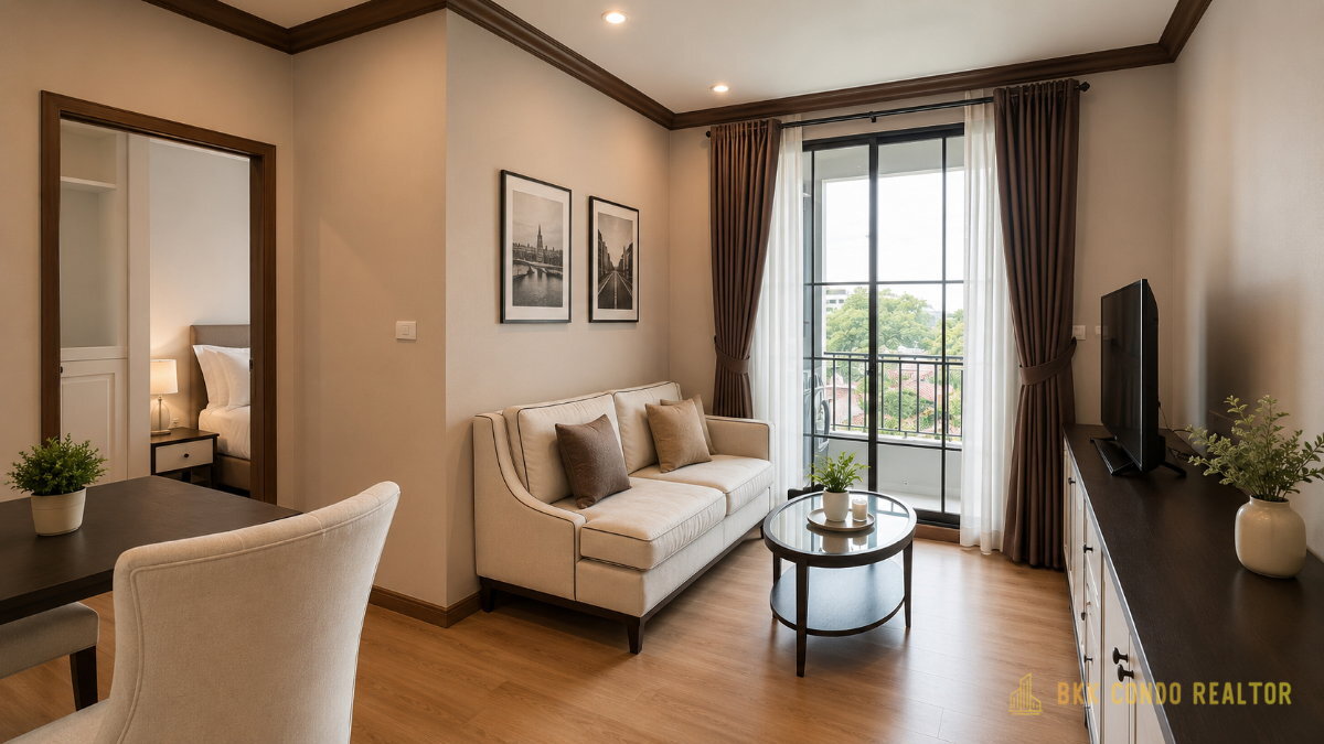 1-Bedroom Condo for Rent at The Reserve Kasemsan 3 (33.55 sqm) — National Stadium BTS