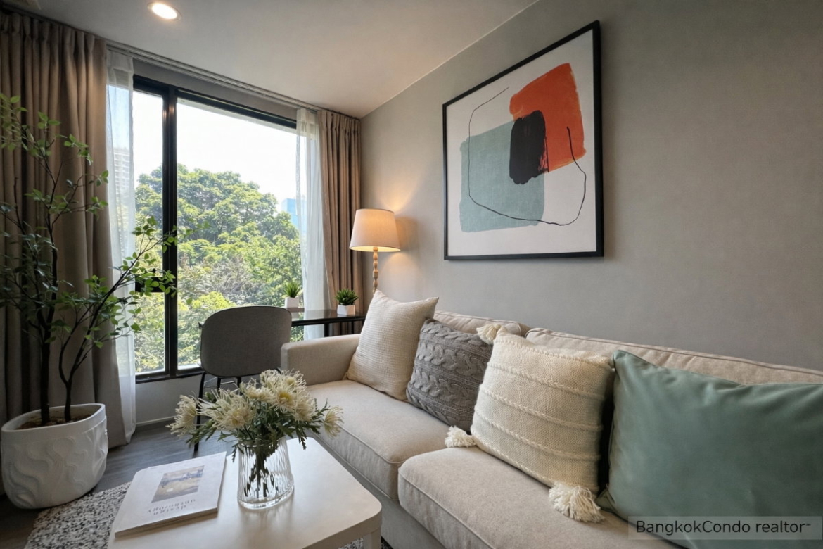 1-Bedroom Condo for Rent at IDEO Mobi Sukhumvit 40 (34.55 sqm) — Ekkamai BTS