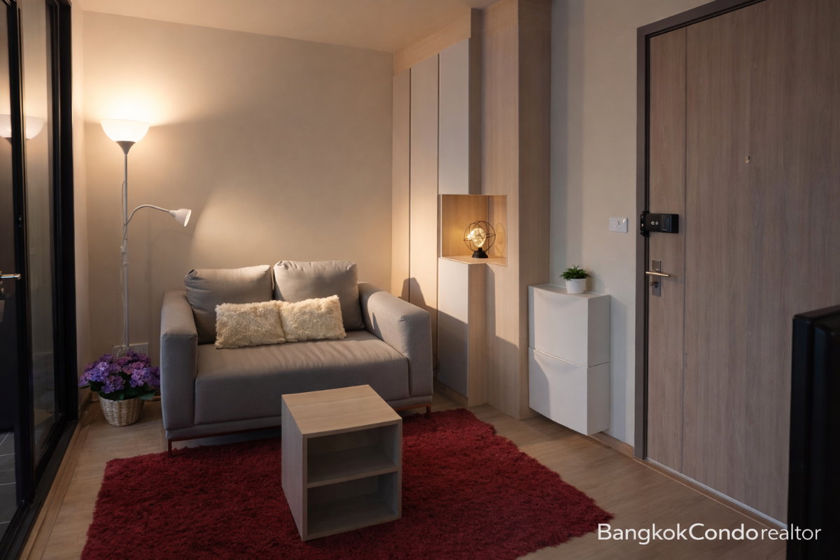 1-Bedroom Condo for Rent at Ideo O2 (33 sqm) — Bang Na BTS