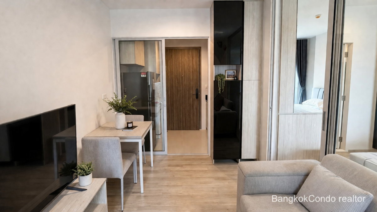 1-Bedroom Plus Condo for Rent at Niche Mono Ramkhamhaeng (34 sqm) — Rama 9