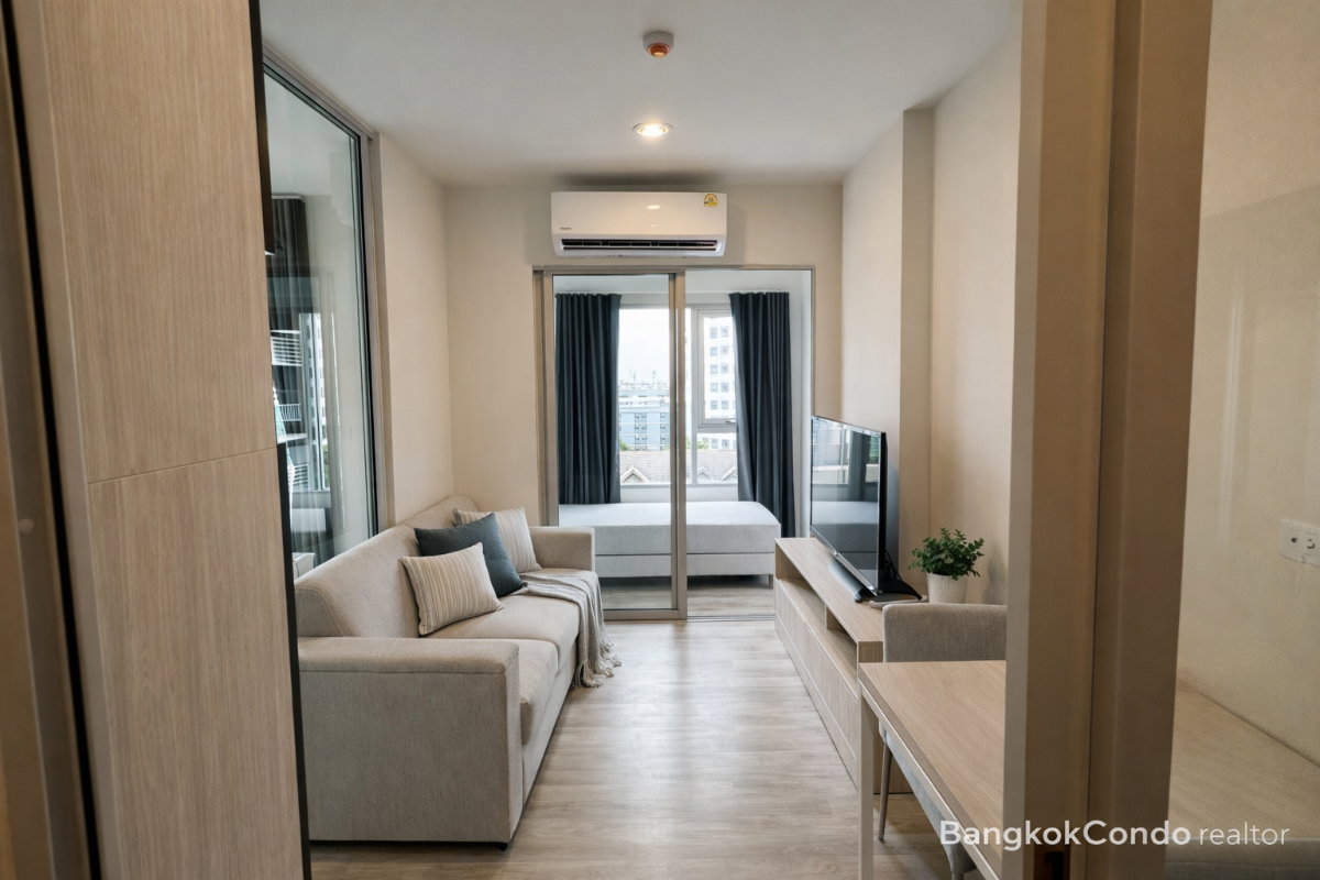 1-Bedroom Plus Condo for Rent at Niche Mono Ramkhamhaeng (34 sqm) — Rama 9