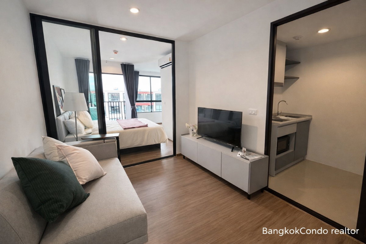 1-Bedroom Condo for Rent at Niche Mono Rama 9 (28 sqm) — Rama 9 MRT