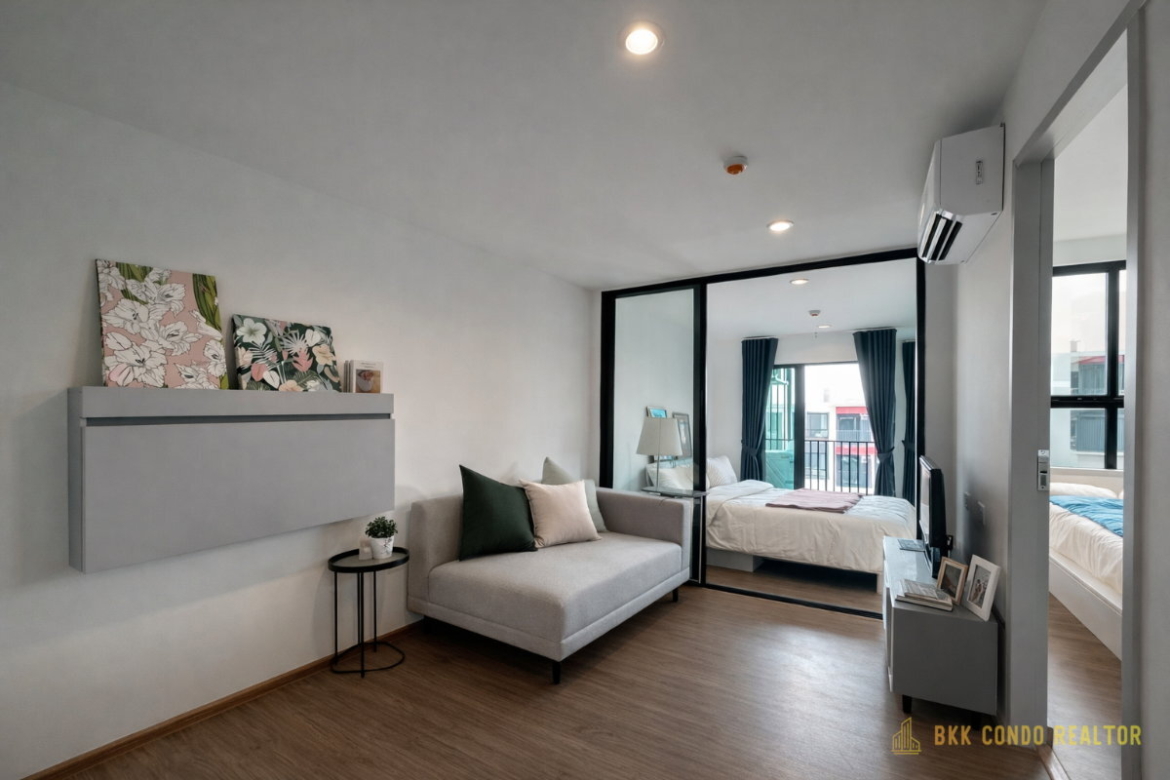 1-Bedroom Condo for Rent at Niche Mono Rama 9 (28 sqm) — Rama 9 MRT