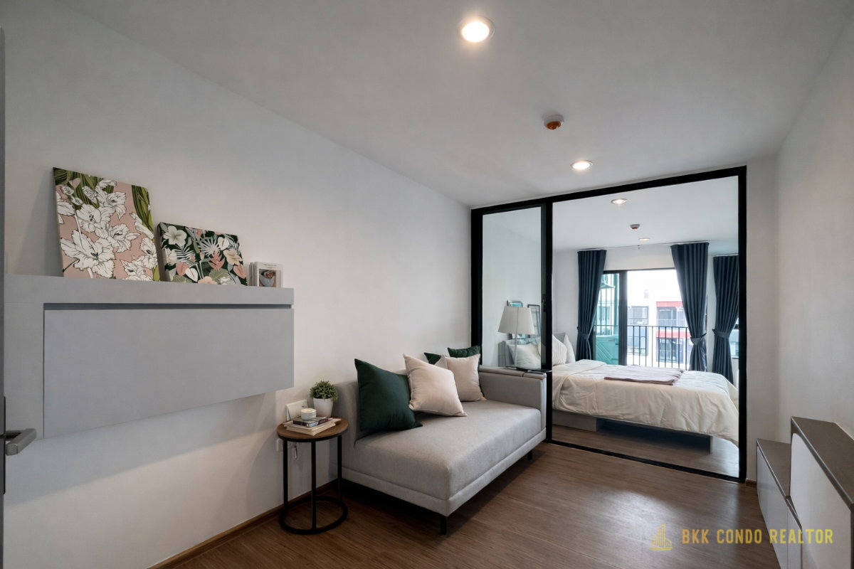 1-Bedroom Condo for Rent at Niche Mono Rama 9 (28 sqm) — Rama 9 MRT