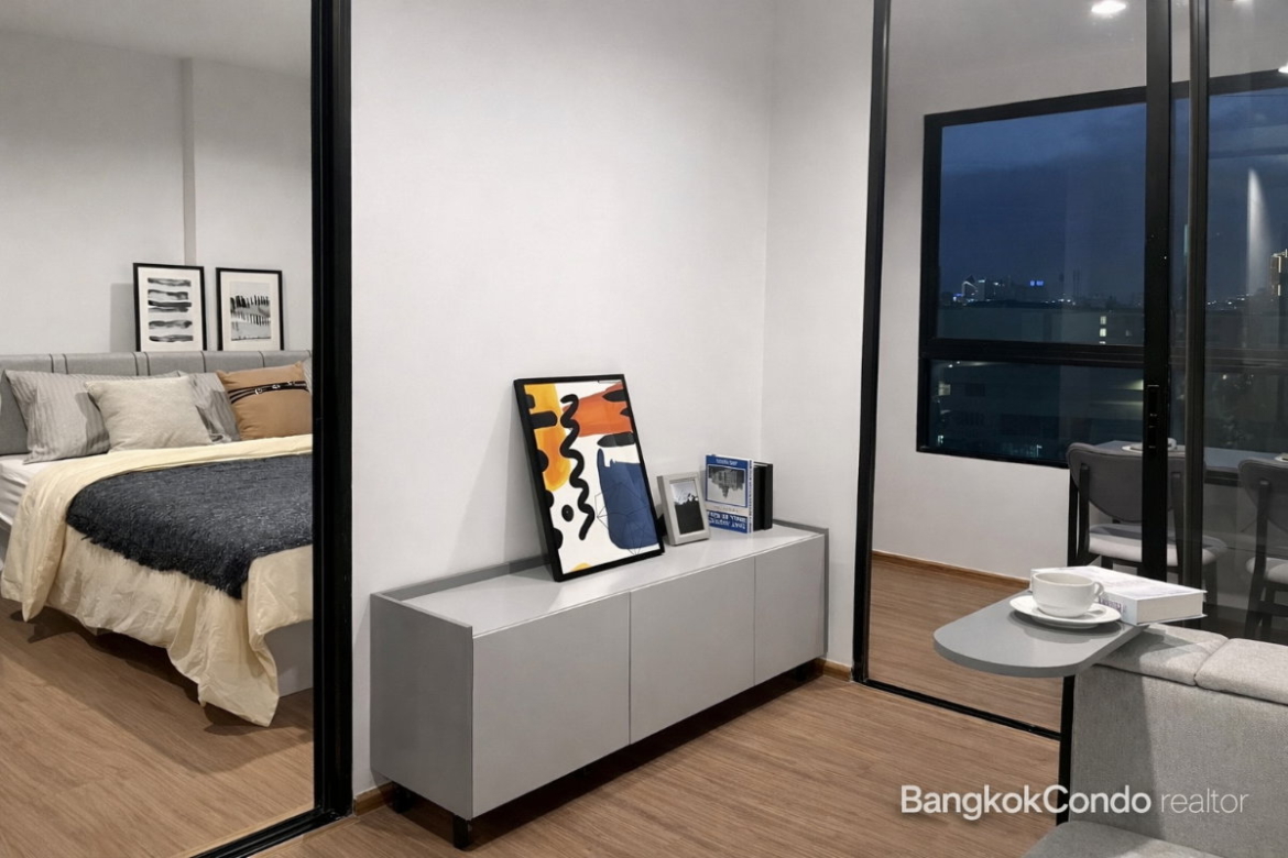 1-Bedroom Plus Condo for Rent at Niche Mono Rama 9 (32 sqm) — Rama 9 MRT