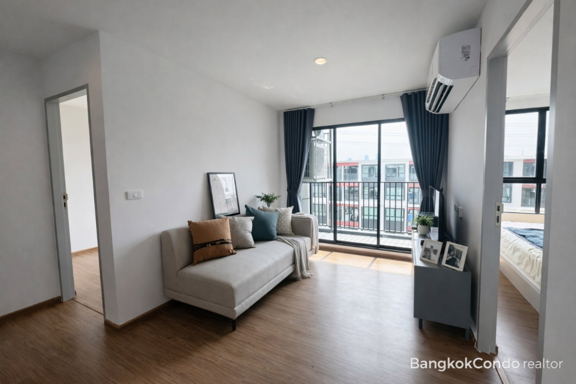 2-Bedroom Condo for Rent at Niche Mono Rama 9 (56 sqm) — Rama 9 MRT