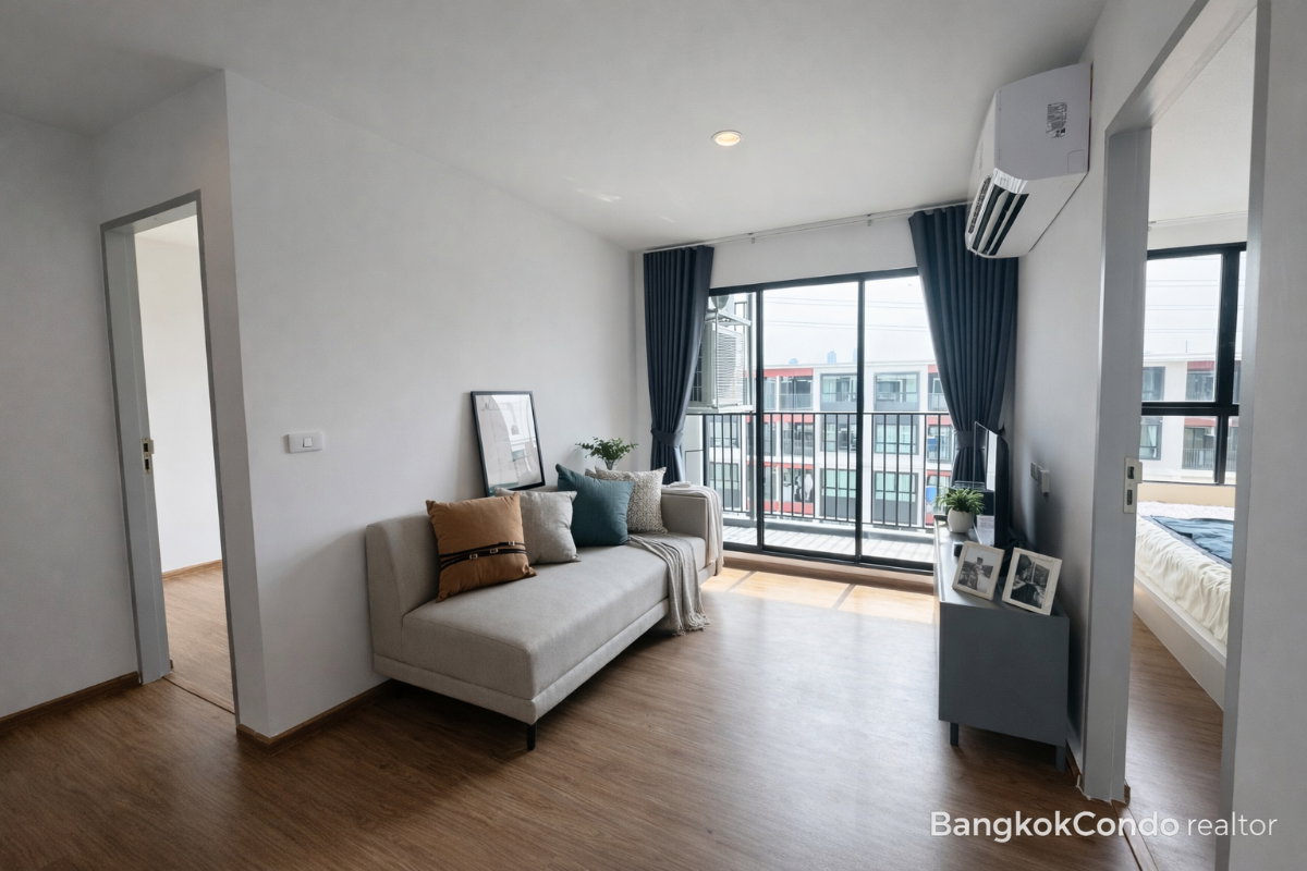 2-Bedroom Condo for Rent at Niche Mono Rama 9 (56 sqm) — Rama 9 MRT