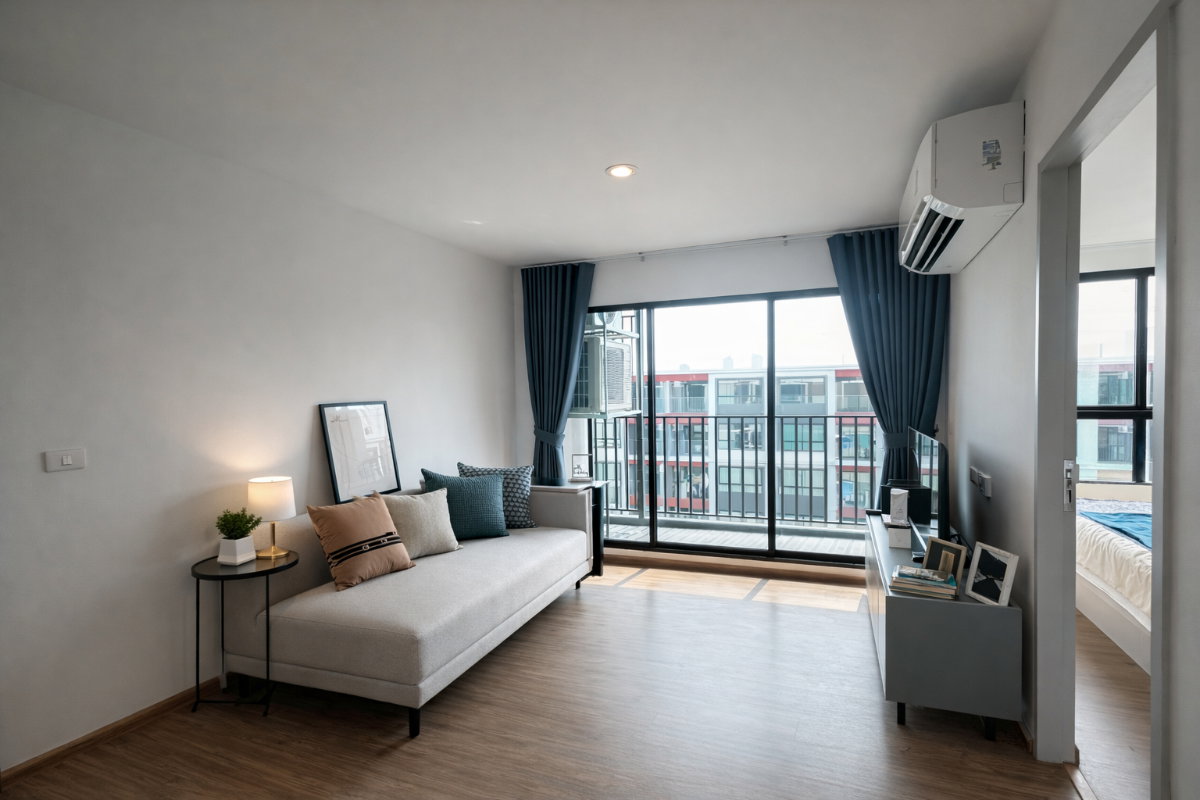 2-Bedroom Condo for Rent at Niche Mono Rama 9 (56 sqm) — Rama 9 MRT