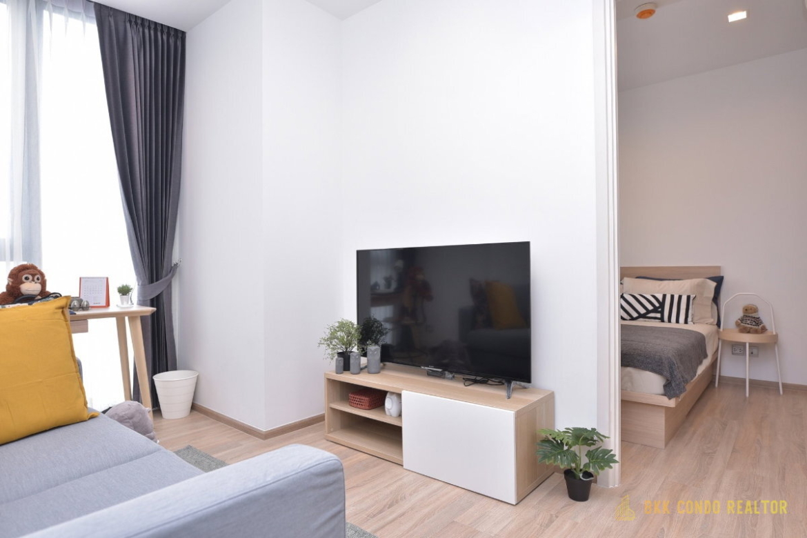 1-Bedroom Condo for Rent at THE LINE Phahon – Pradipat (34.5 sqm) — Victory Monument BTS