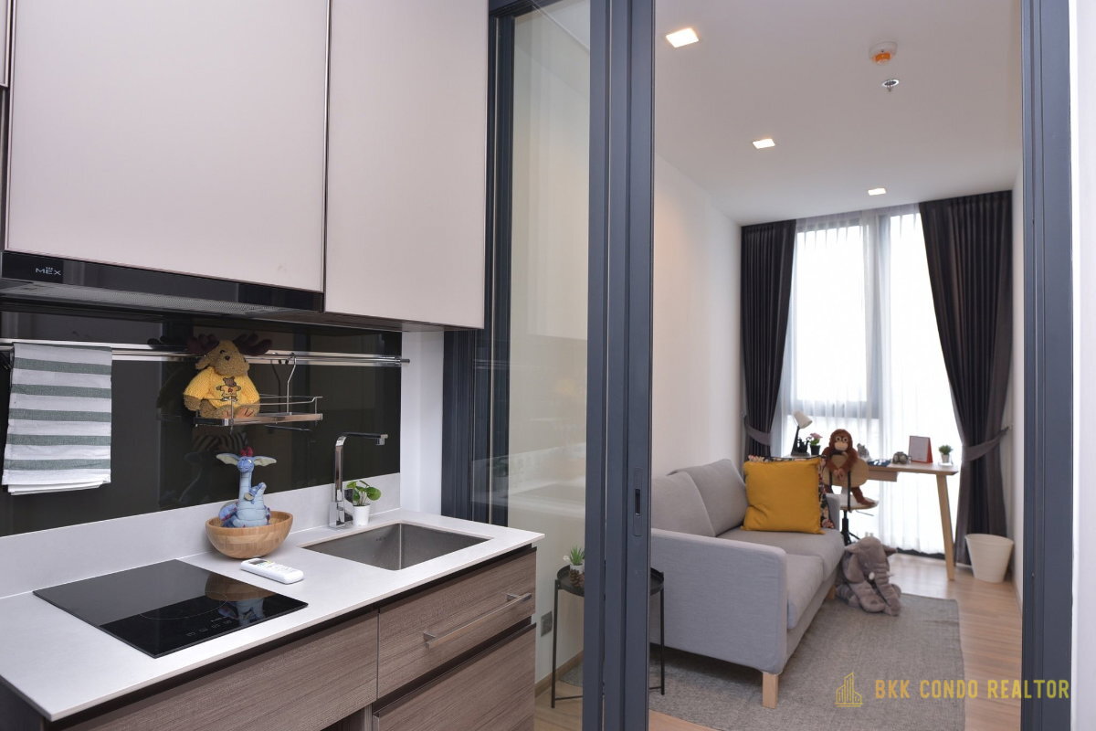 1-Bedroom Condo for Rent at THE LINE Phahon – Pradipat (34.5 sqm) — Victory Monument BTS