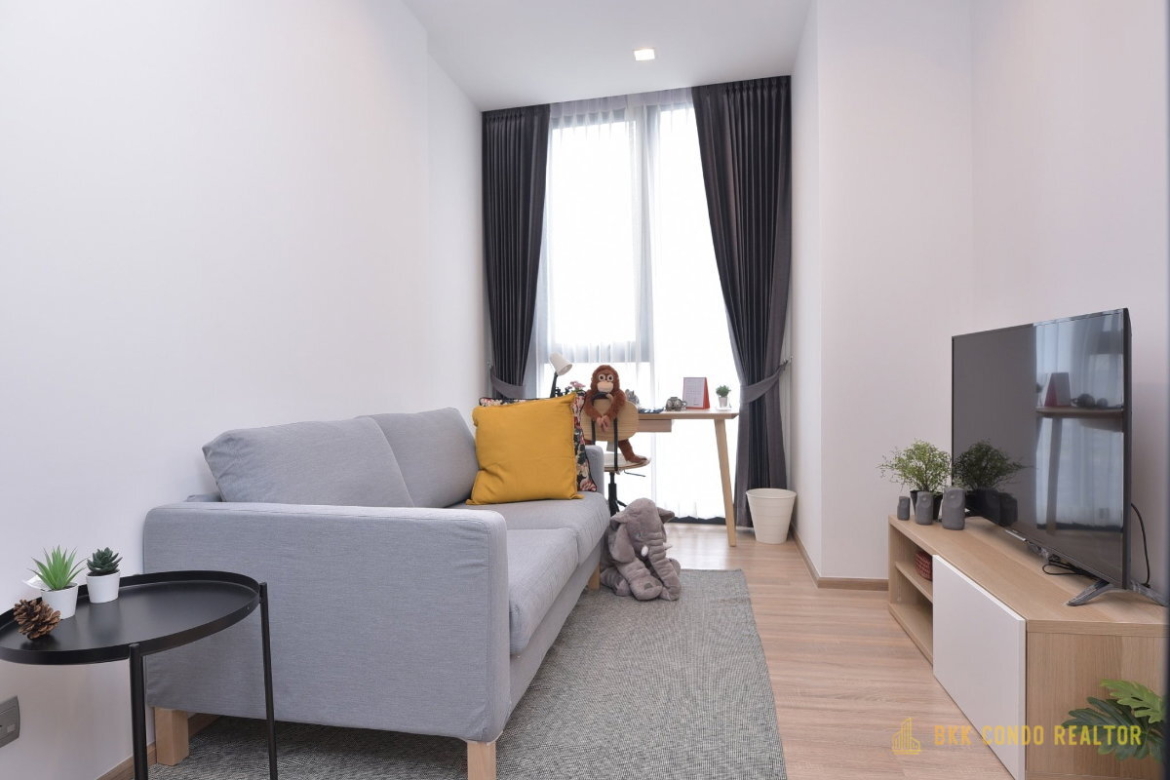 1-Bedroom Condo for Rent at THE LINE Phahon – Pradipat (34.5 sqm) — Victory Monument BTS