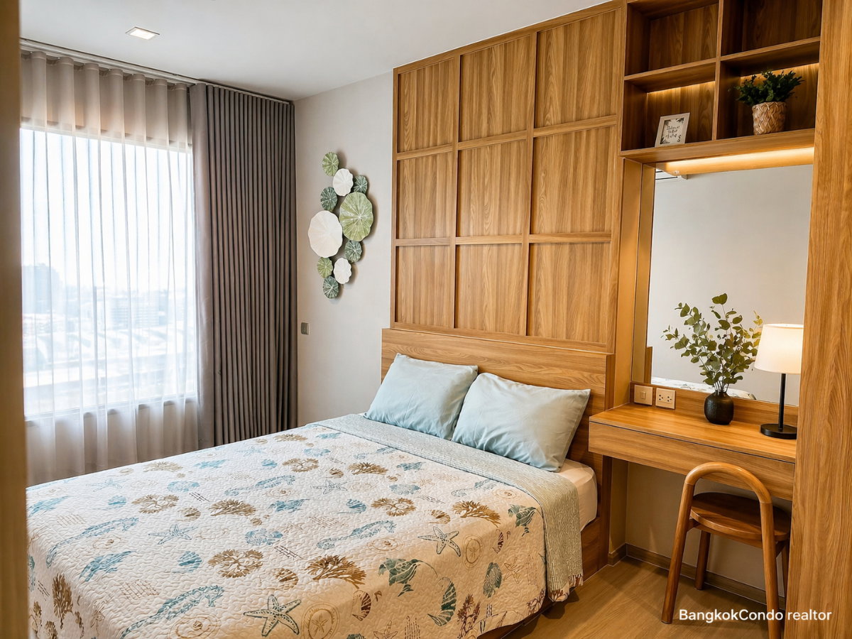 2-Bedroom Condo for Rent at Life Asoke – Rama 9 (58 sqm) — Rama 9 MRT