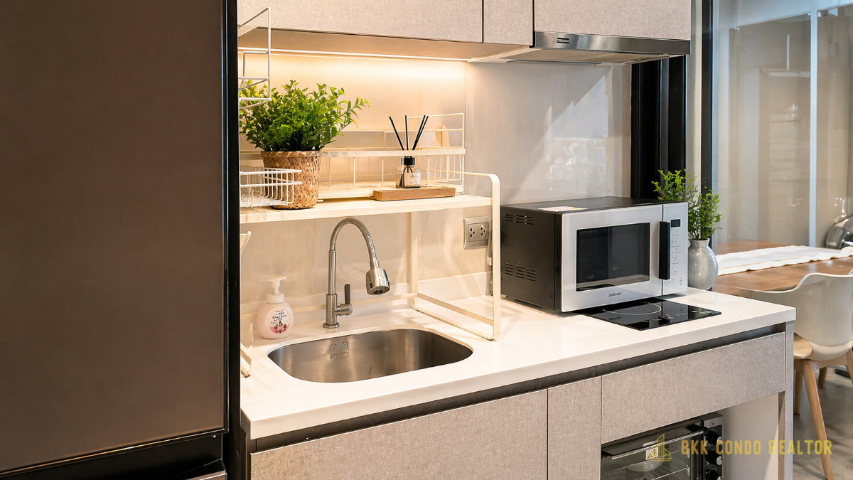 2-Bedroom Condo for Rent at Life Asoke – Rama 9 (58 sqm) — Rama 9 MRT