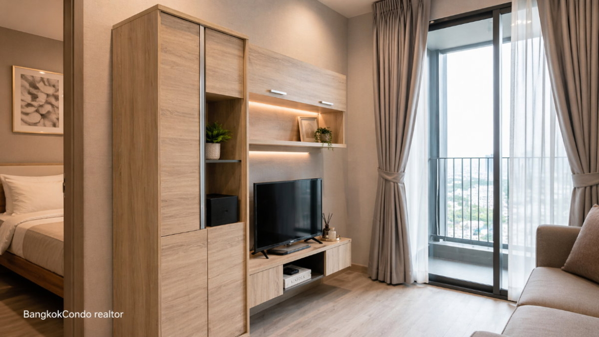 1-Bedroom Condo for Rent at IDEO Mobi Sukhumvit 81 (30 sqm) — On Nut BTS