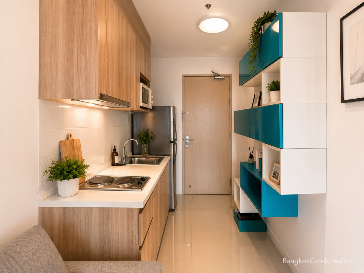 1-Bedroom Condo for Rent at IDEO Mix Sukhumvit 103 (30 sqm) — Udom Suk BTS
