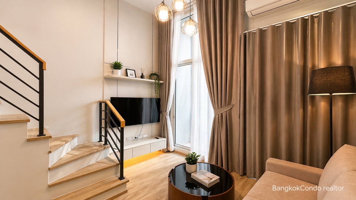Duplex 1-Bedroom Condo for Rent at Culture Chula (36 sqm) — Sam Yan MRT