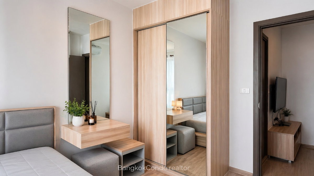1-Bedroom Condo for Rent at Ideo O2 (33 sqm) — Bangna BTS