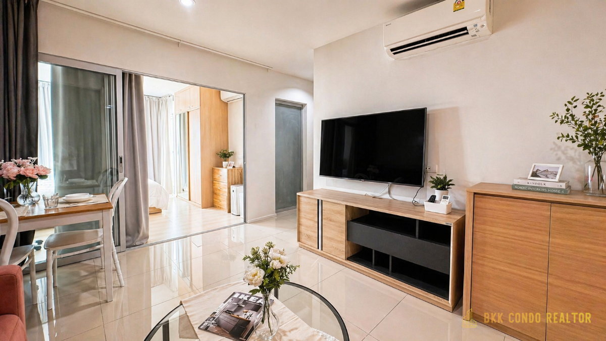 1-Bedroom Condo for Rent at Aspire Sukhumvit 48 (38.8 sqm) — On Nut BTS