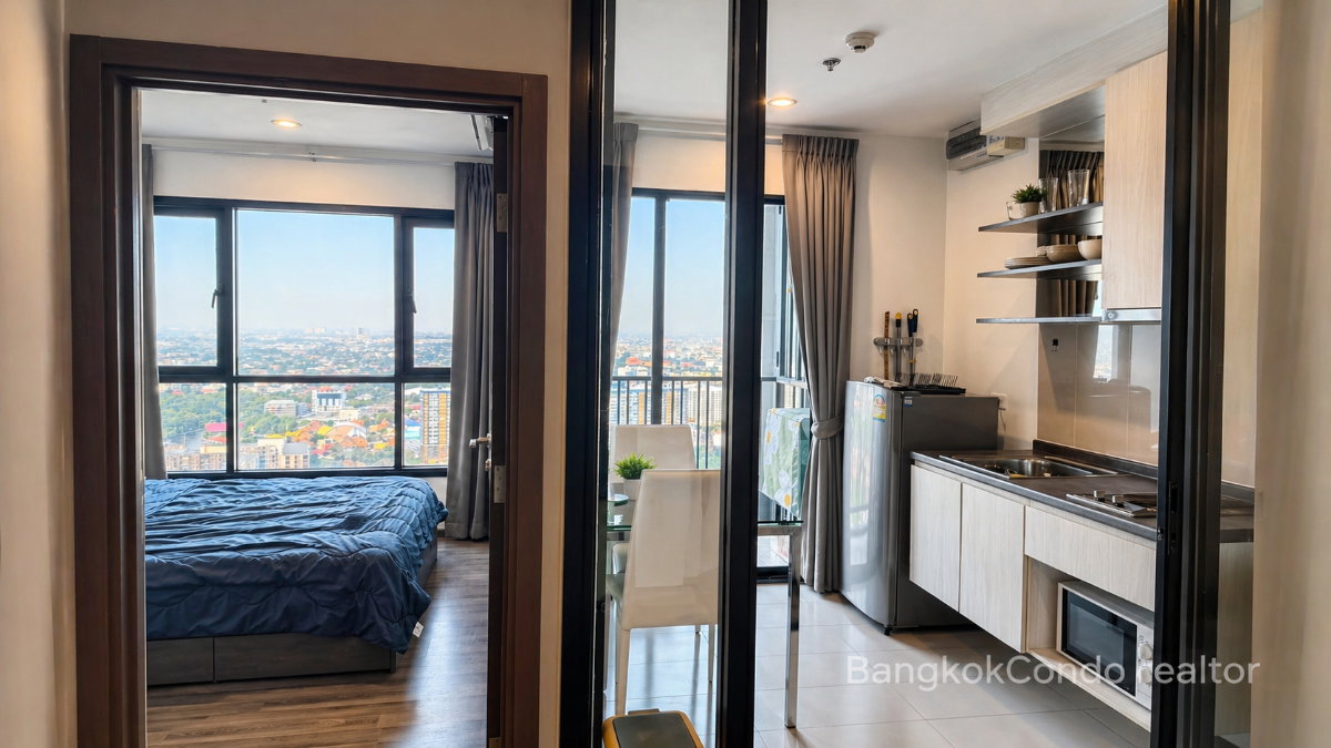 1-Bedroom Condo for Rent at The Base Park West Sukhumvit 77 (29 sqm) — On Nut BTS