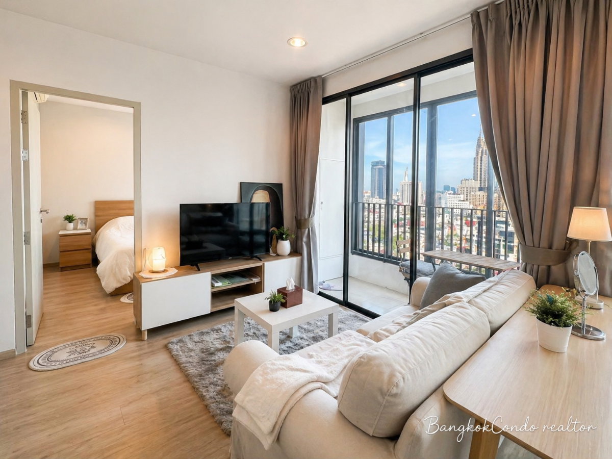 2-Bedroom Condo for Rent at IDEO Q Ratchathewi (50.5 sqm) — Ratchathewi BTS