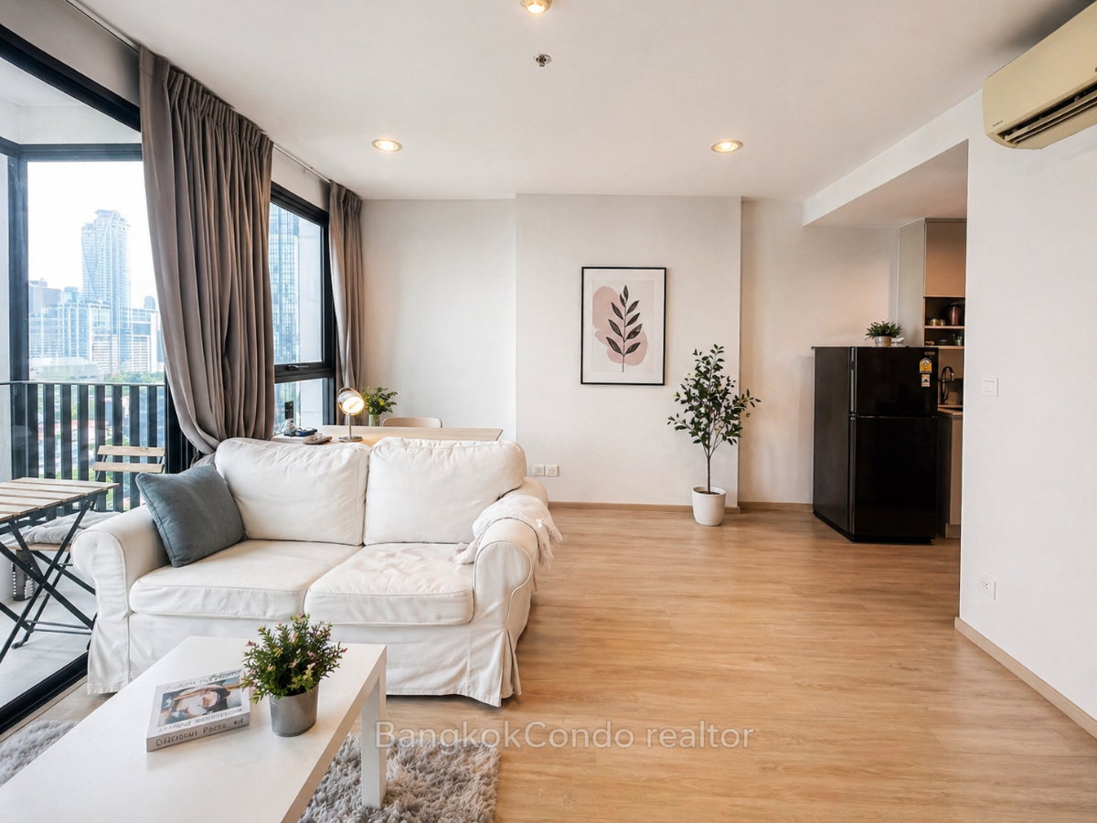 2-Bedroom Condo for Rent at IDEO Q Ratchathewi (50.5 sqm) — Ratchathewi BTS